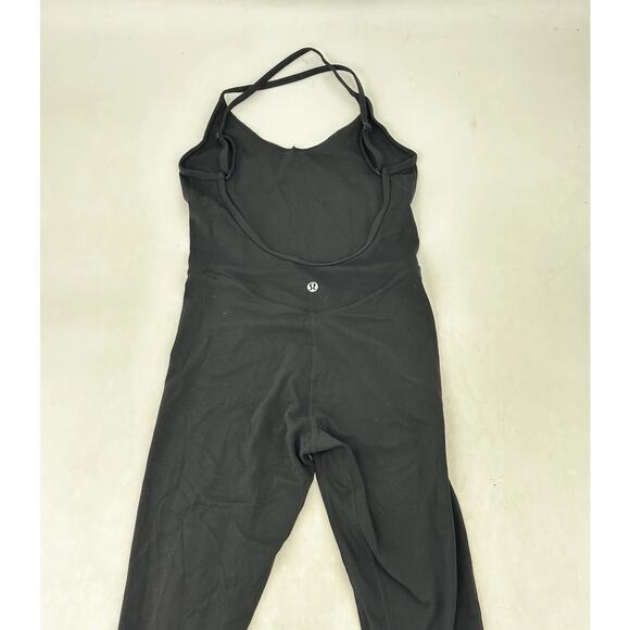 Lululemon Size 2 ? Women Align™ Cross-Back Bodysuit 25" Black 11-5k - Picture 7 of 11